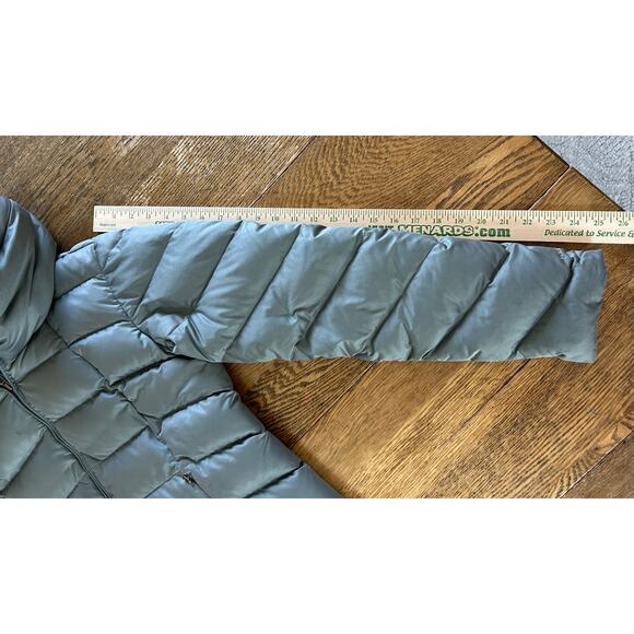 Patagonia Downtown Loft Parka Duck Down Gray Long Length Hood #STY28468 Sz S - Picture 11 of 16